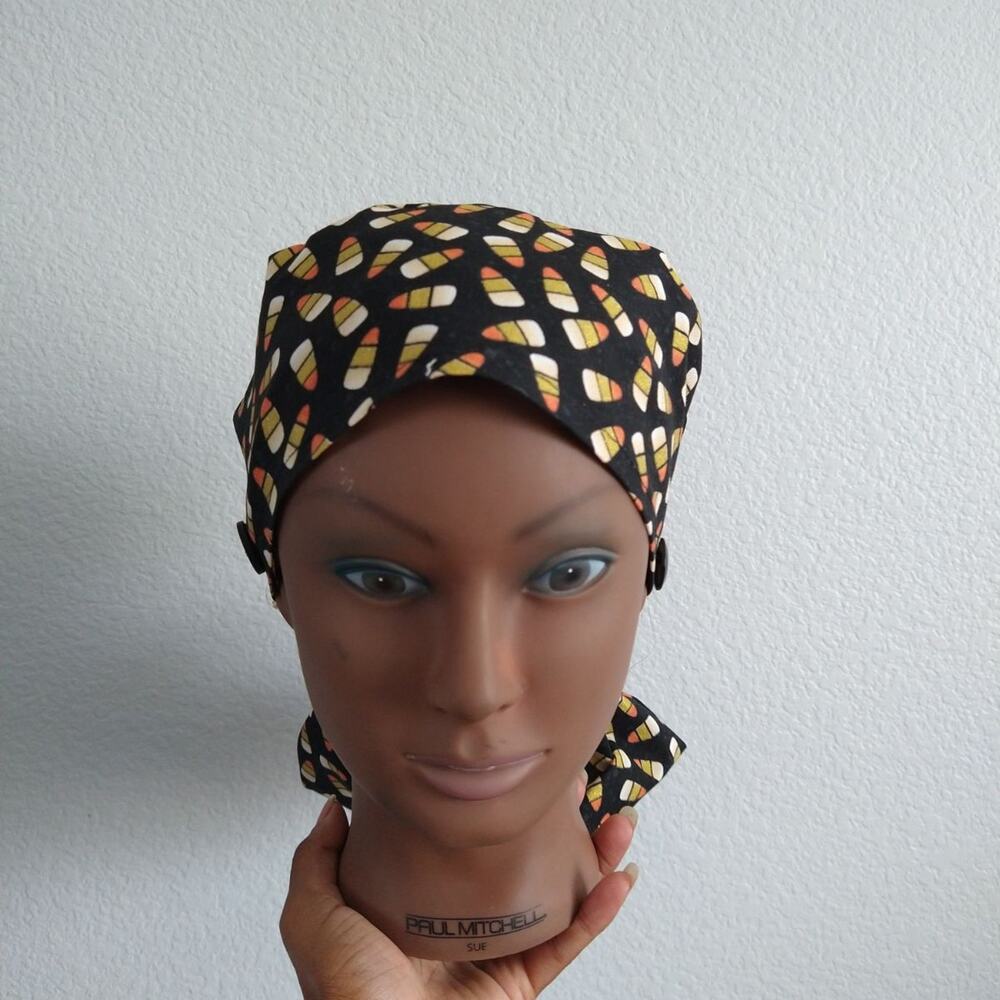 Woman Ponytail cap W/ Matching Mask